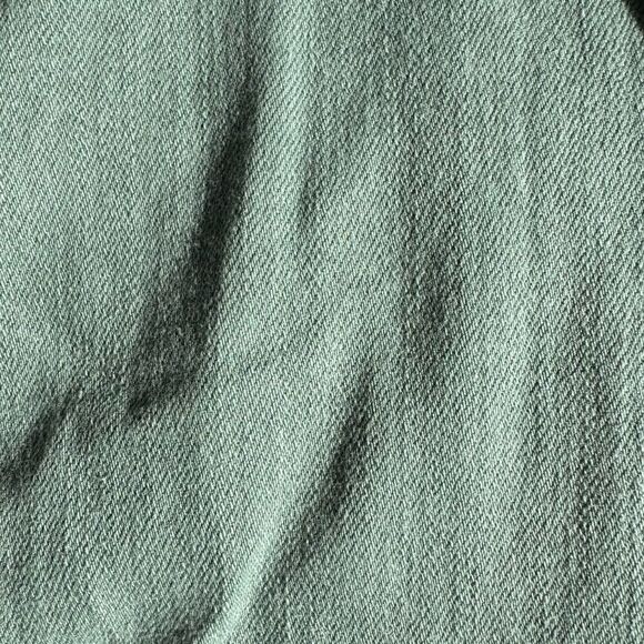 Principle Denim Innovators Optimist Teal Frayed  Straight Cropped Jeans Size 28 - Picture 7 of 8